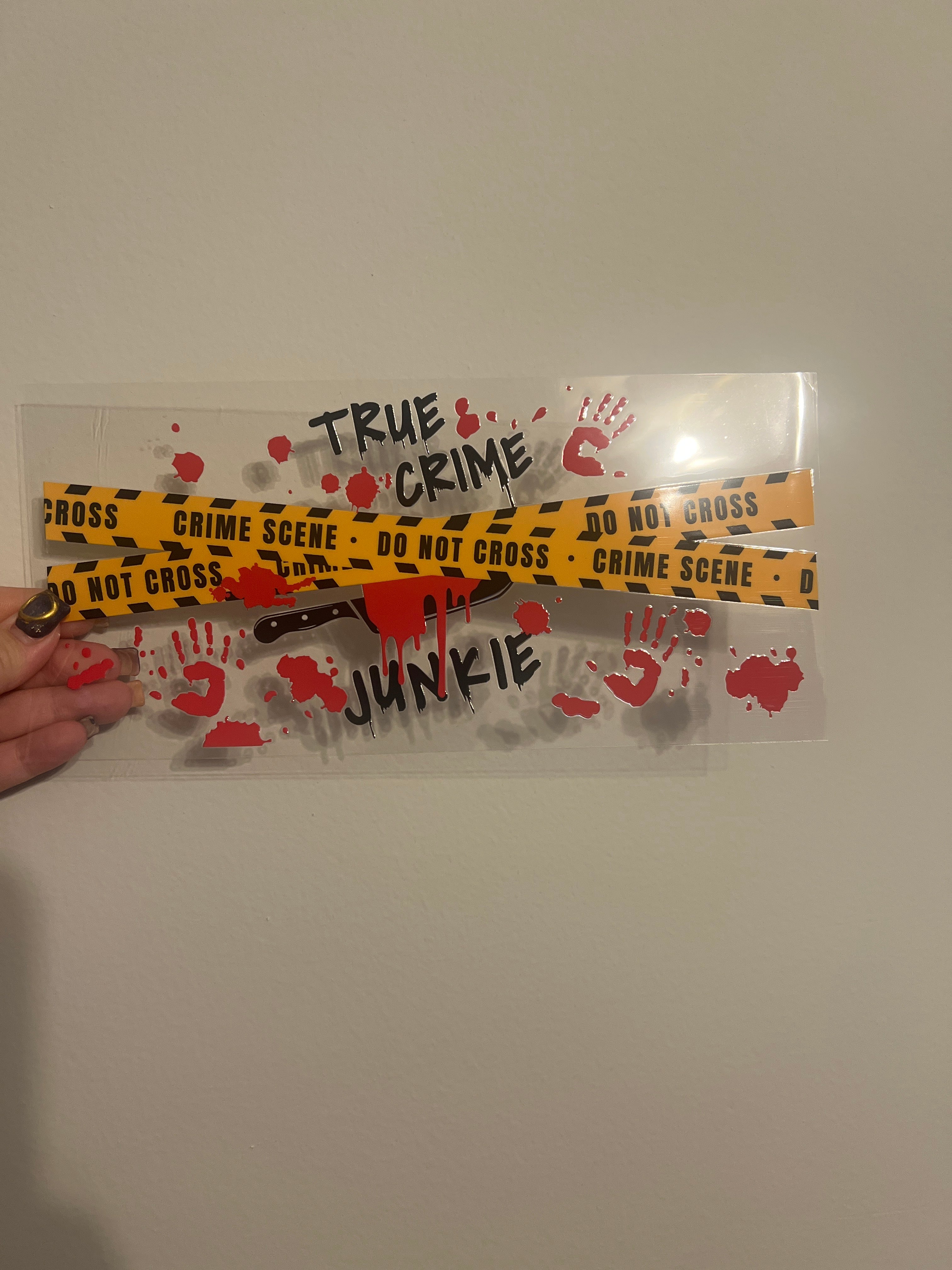 True Crime Junkie Decal