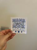 Blue & White Mama Decal