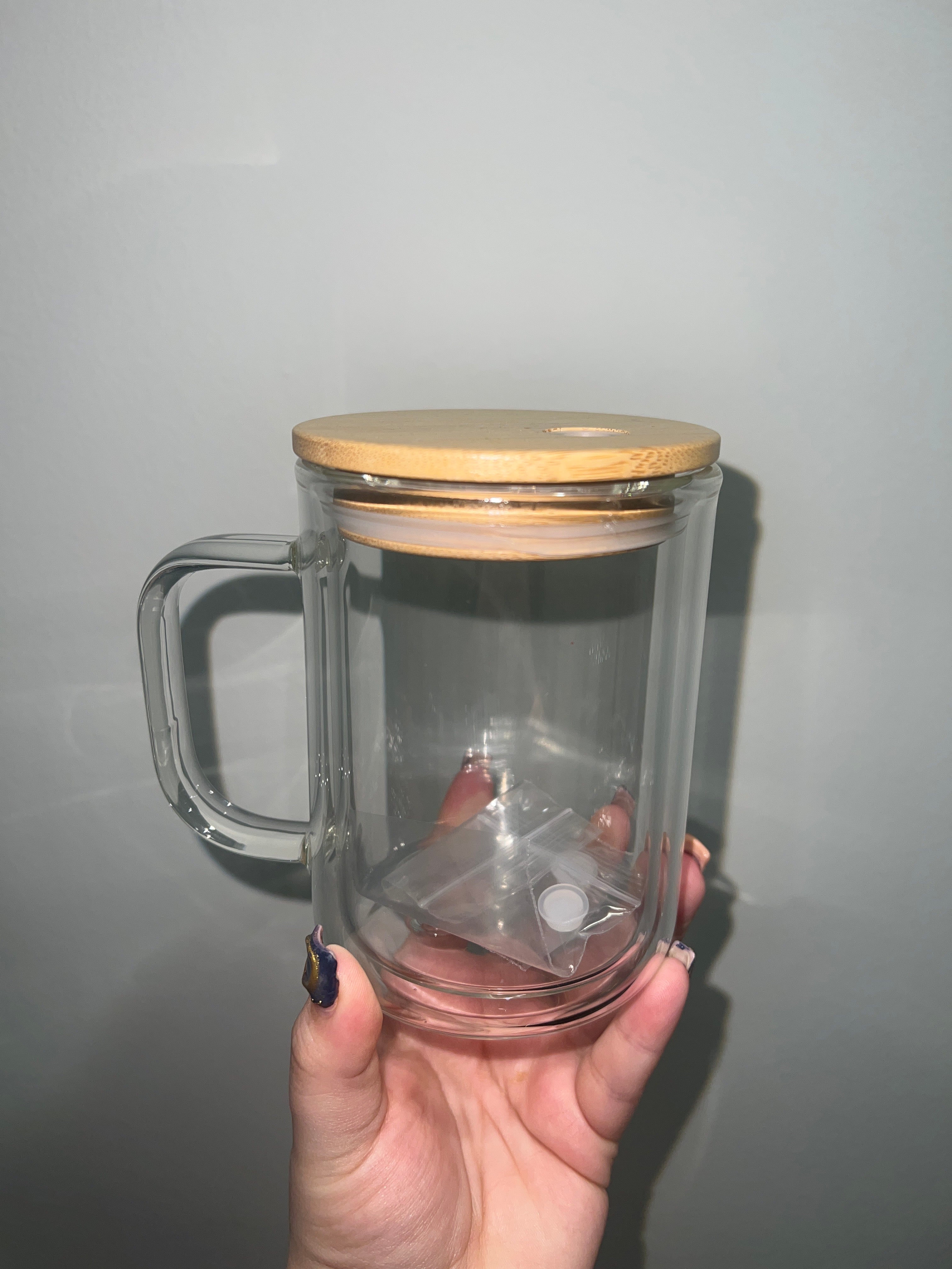 15 oz. Glass Coffee Cup