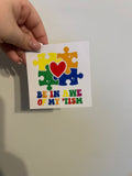 Be In Awe Autism Decal