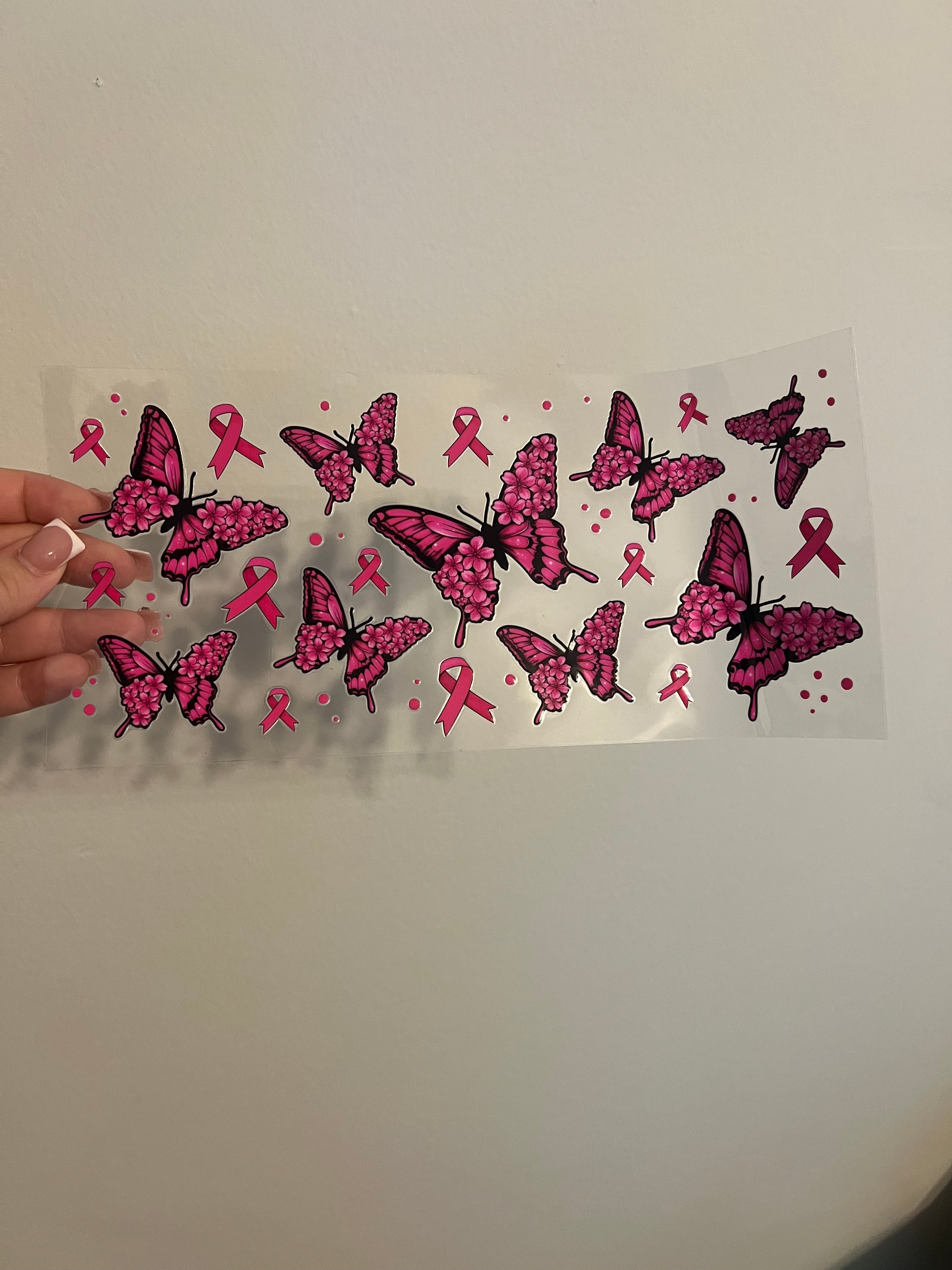 Breast Cancer Butterfly Decal