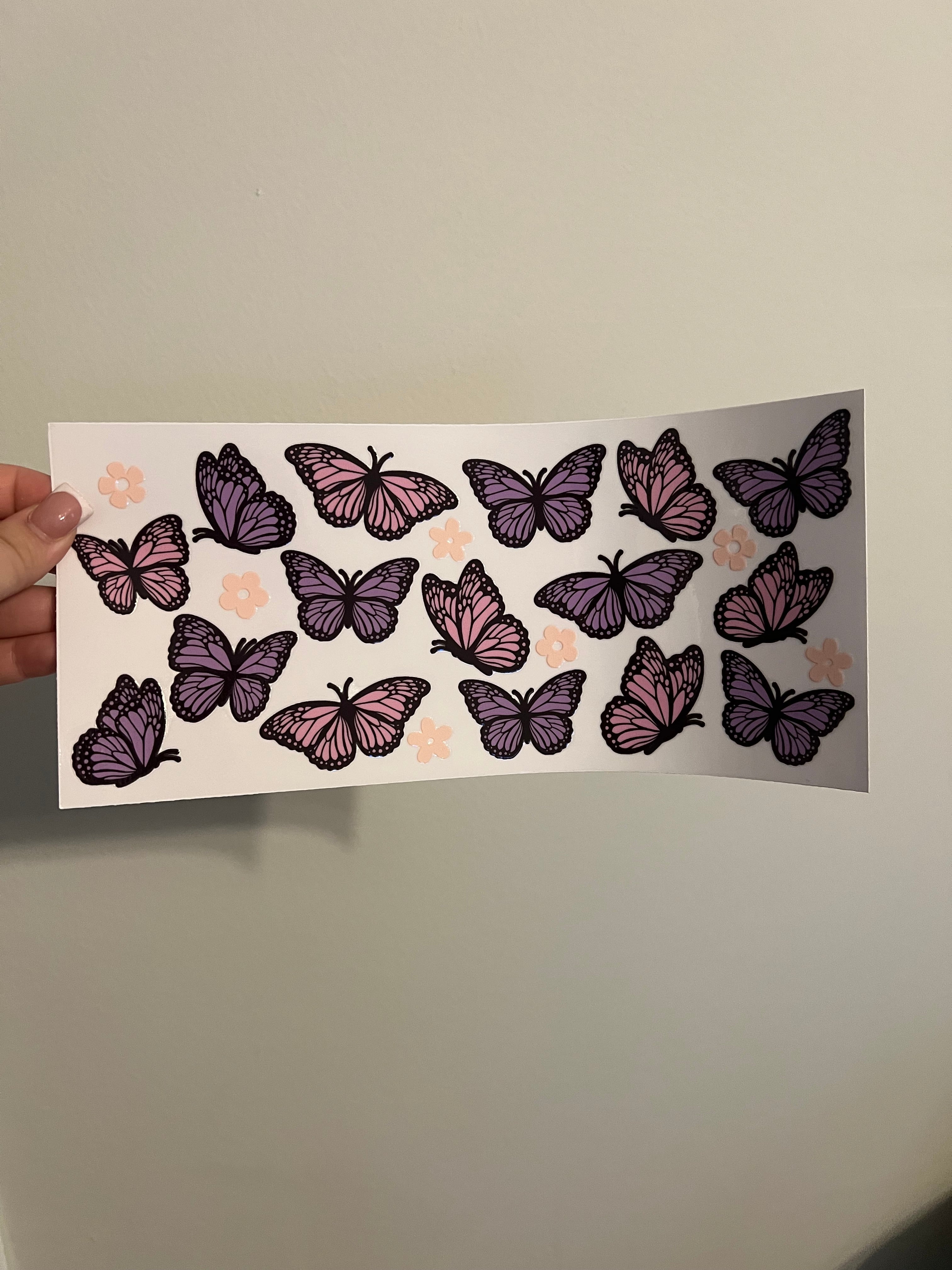 Purple Butterfly Decal