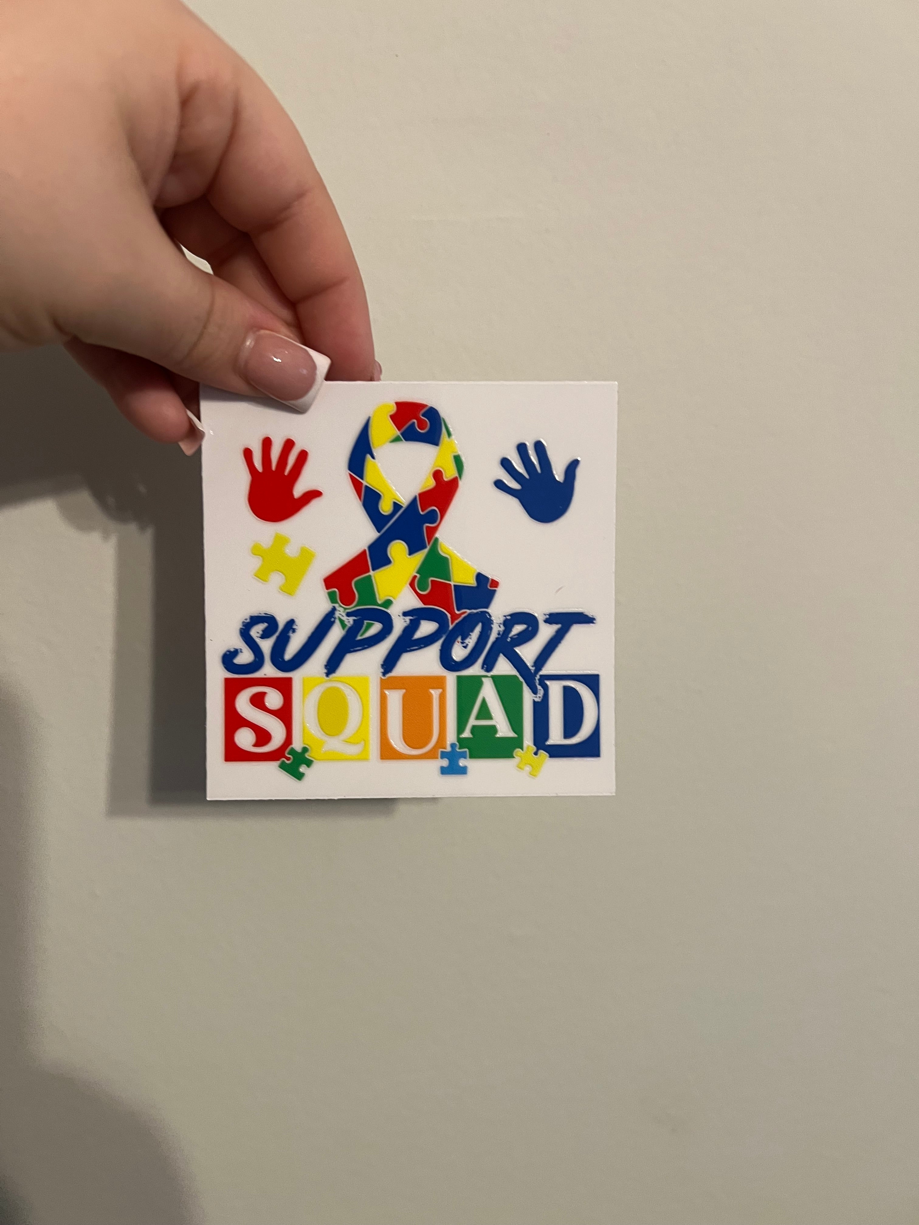 Support Squad Autism Decal