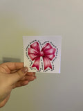 Big Pink Bow Decal