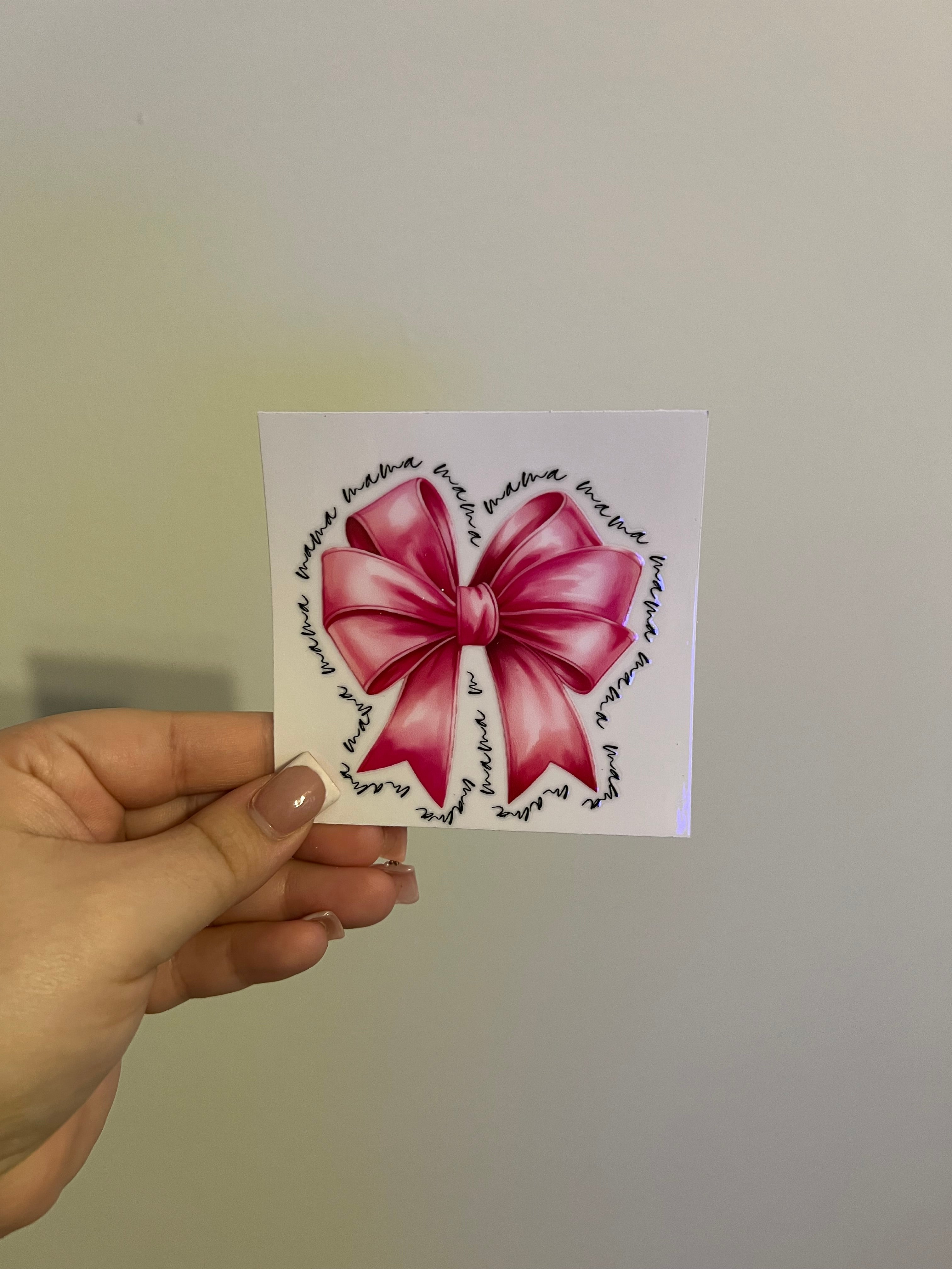 Big Pink Bow Decal
