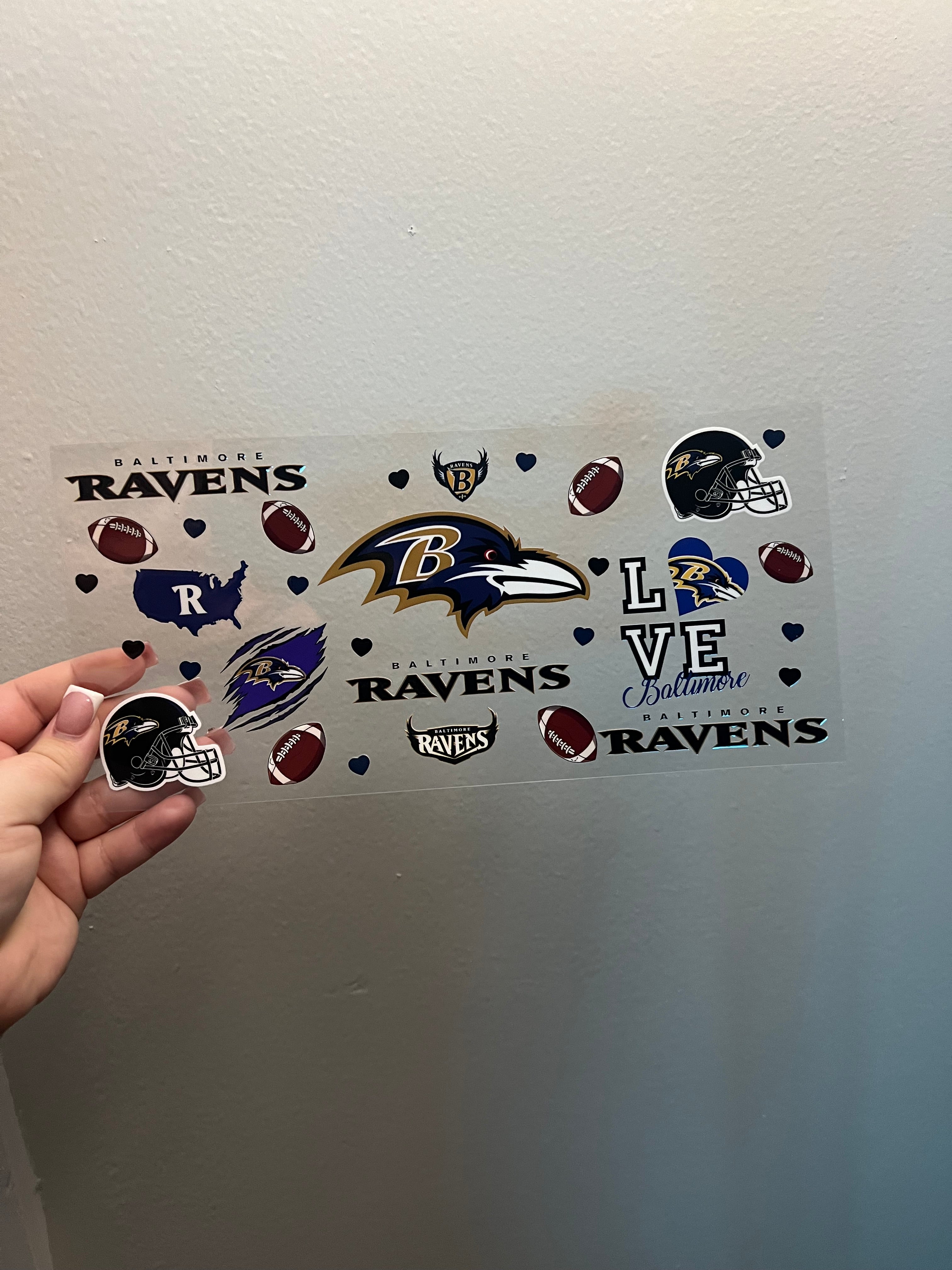Baltimore Ravens Love Decal
