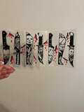 Knife Horror Decal #2