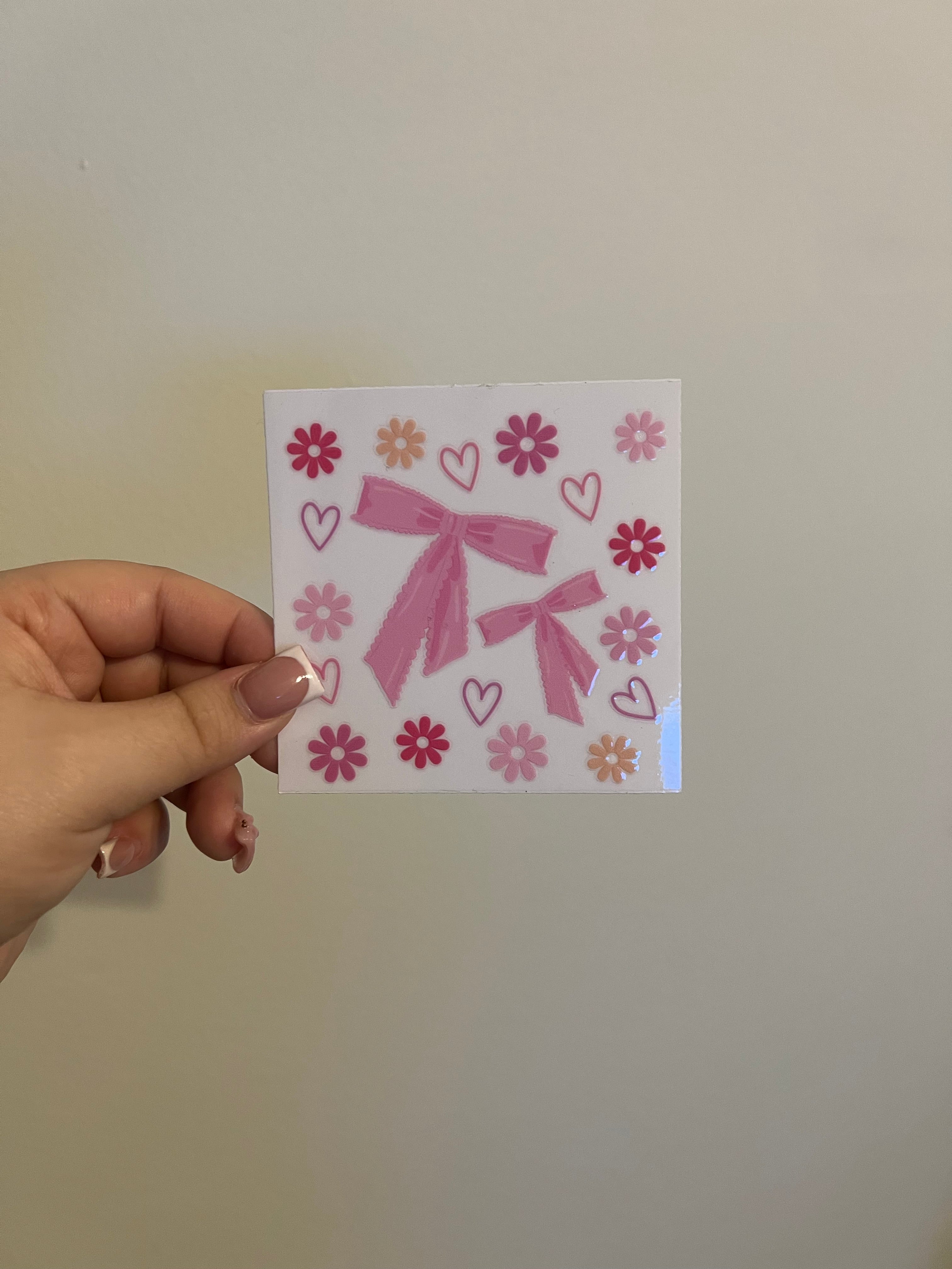 Bows•Hearts•Flower Decal