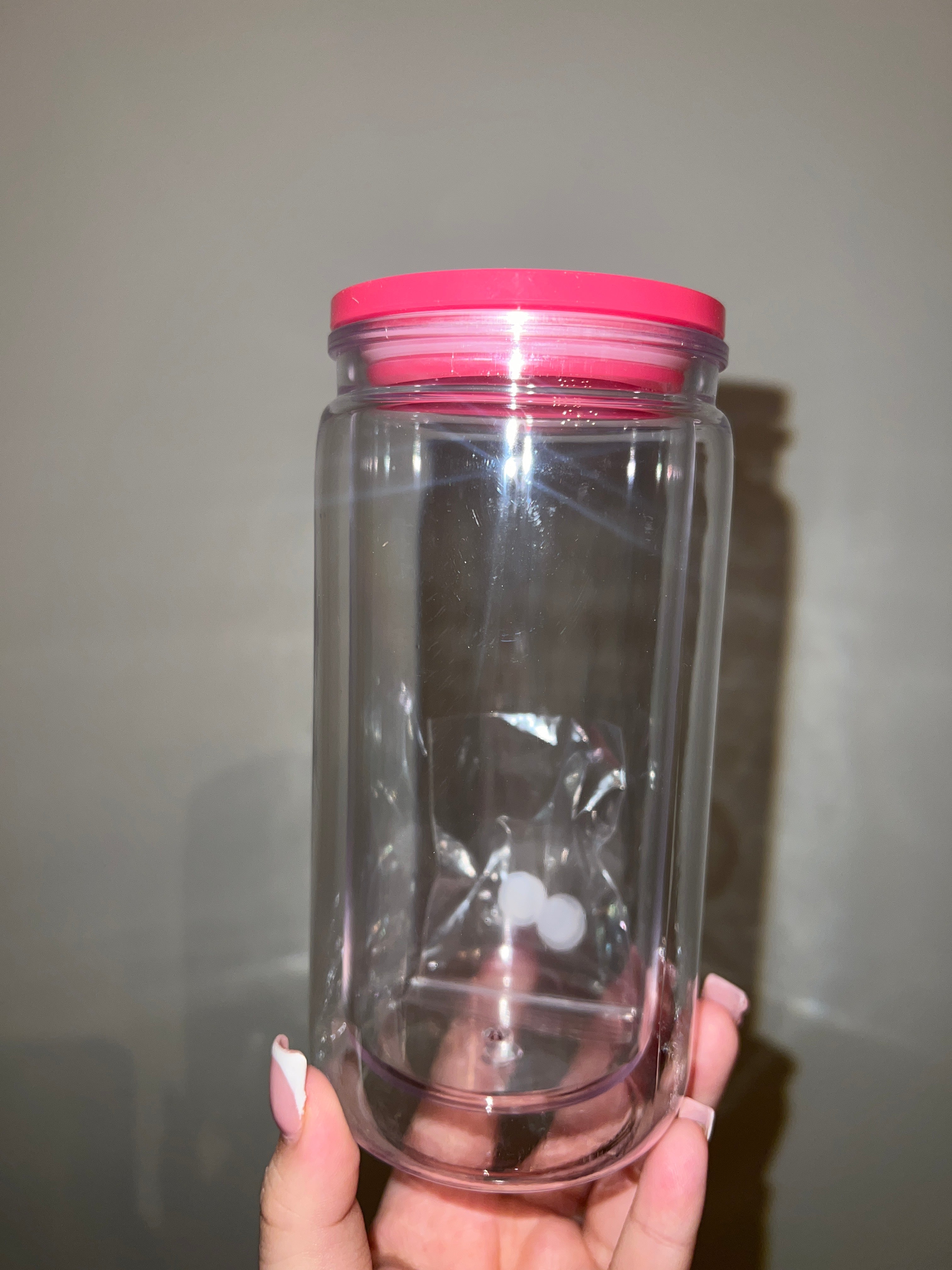 16 oz. Cup Hot Pink Lid