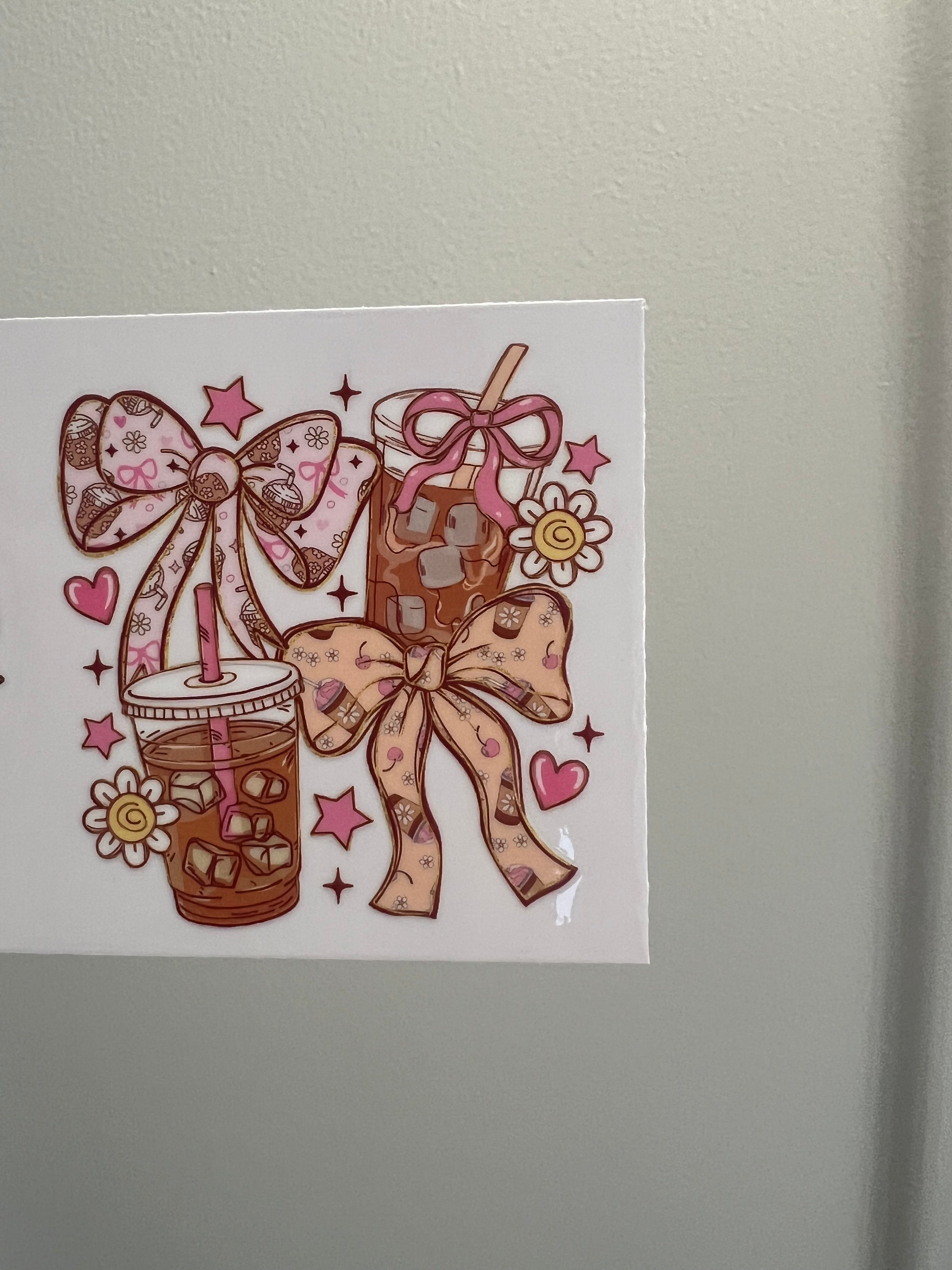 Bows & Coffee Decal