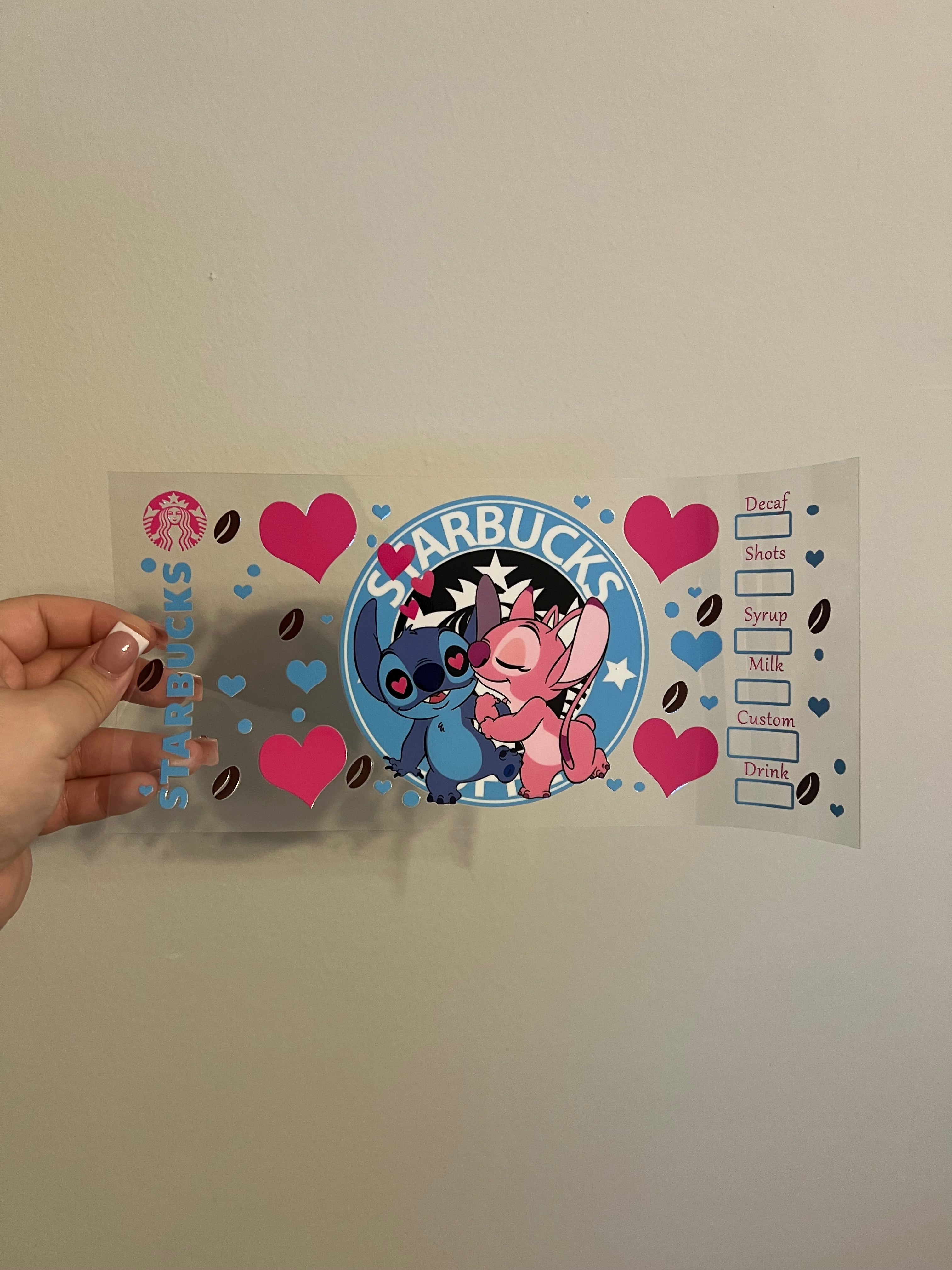 Stitch Starbucks Decal