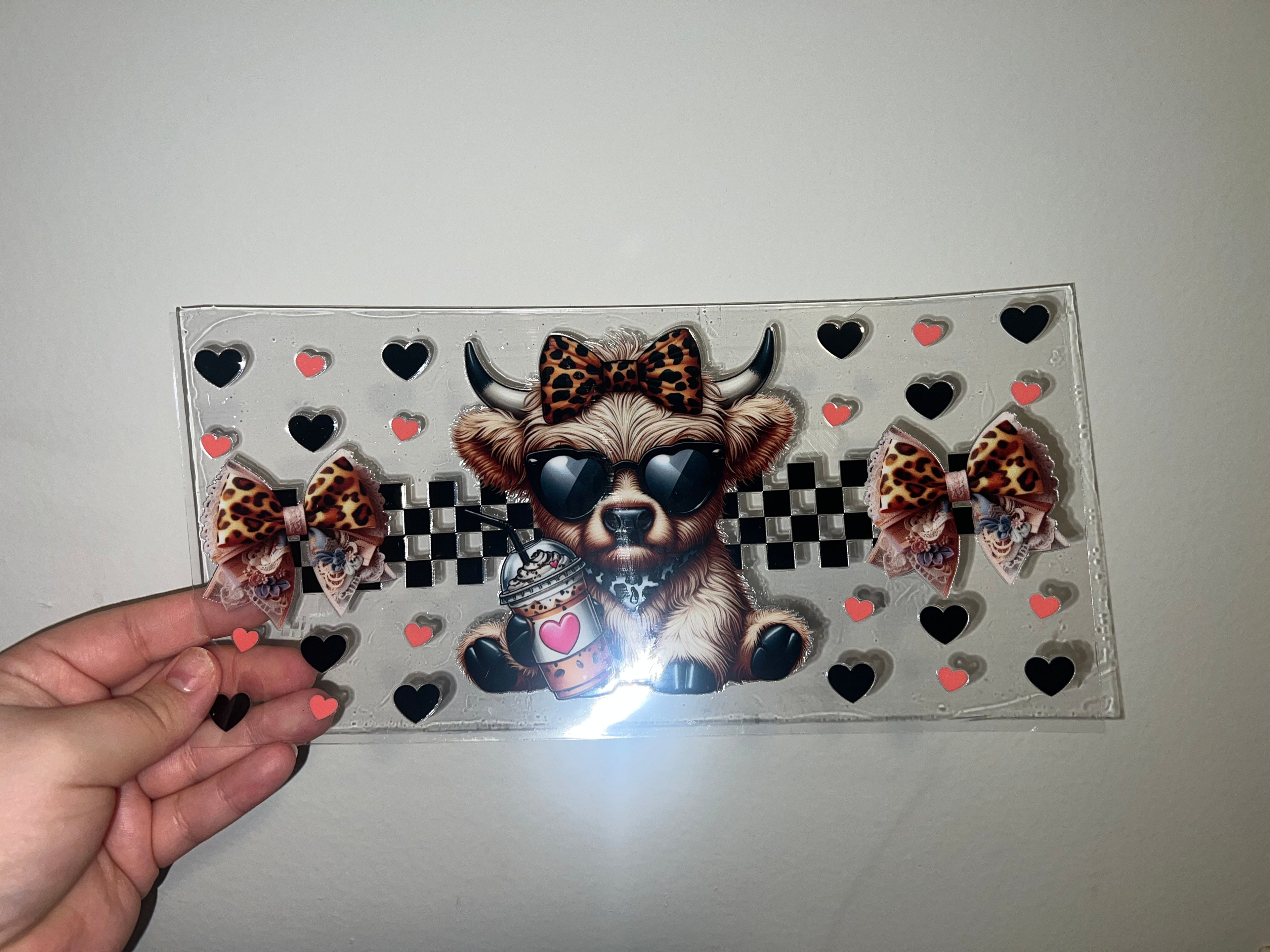Girly Cow Decal