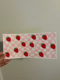 Strawberry Checker Print Decal