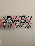 Ghostface with Hearts Decal