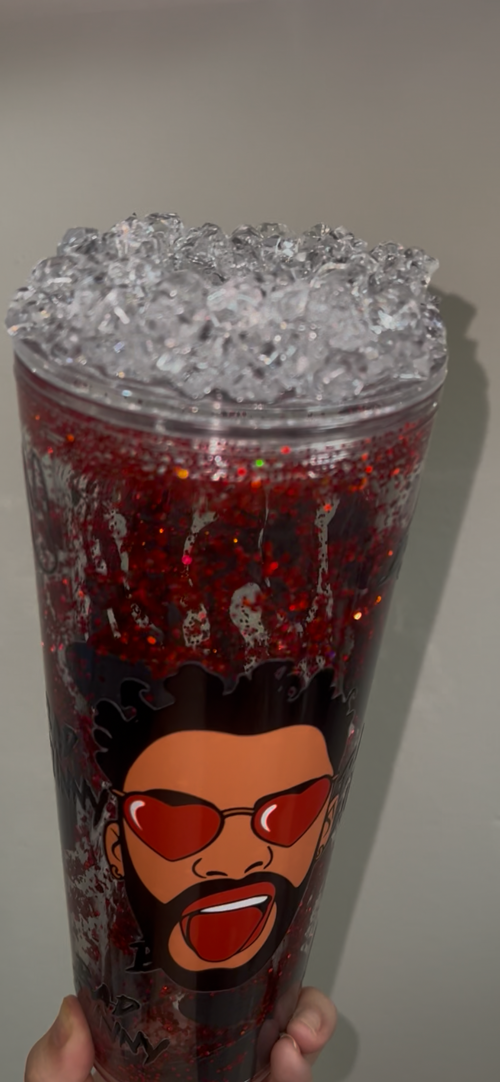 24 oz Bad Bunny Pre Made Dual Lava with Ice Lid