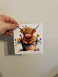 Cow In Bucket Decal