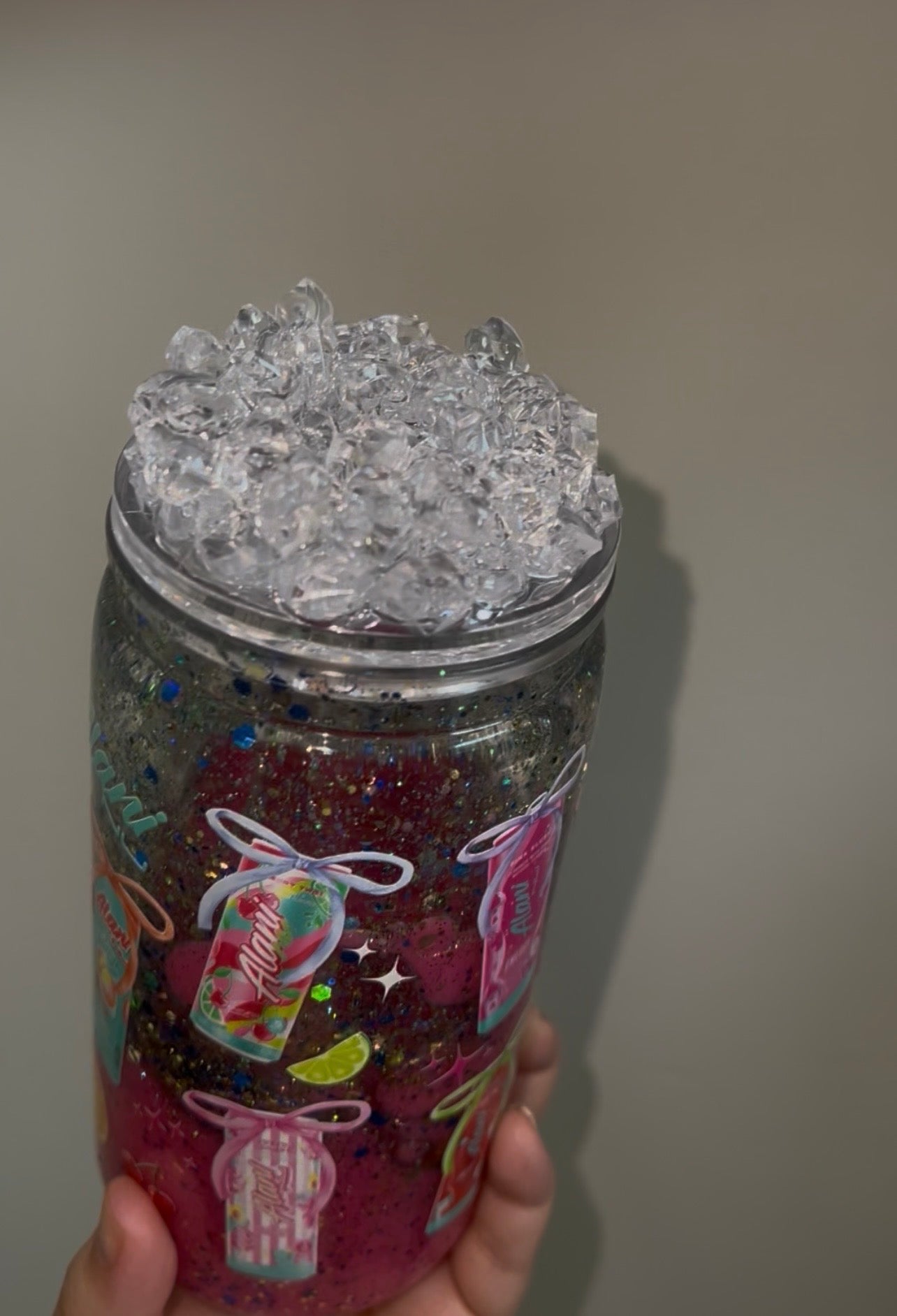 16 oz Pre Made Alani Cup with Ice Lid