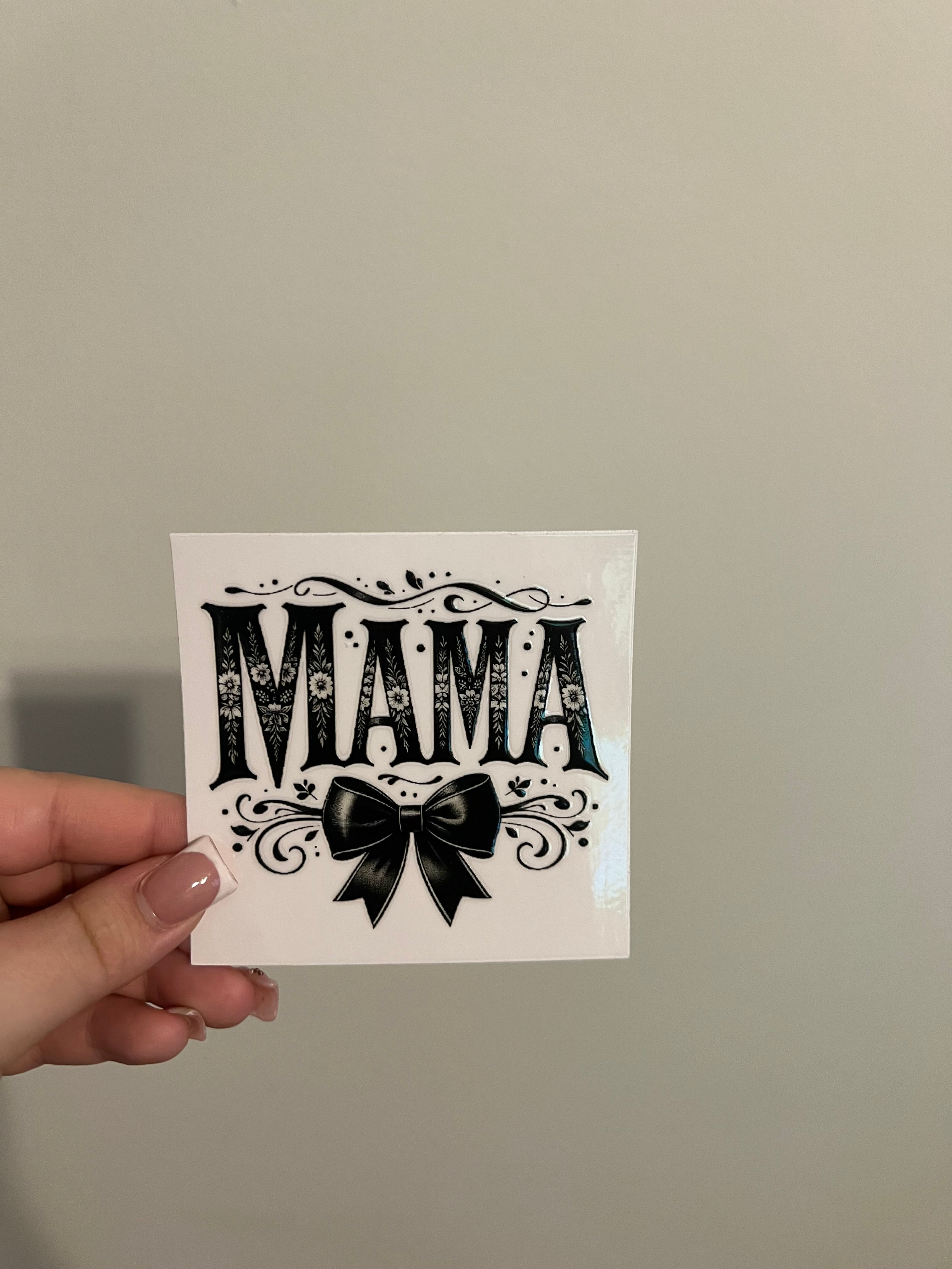 Black Bow Mama Decal