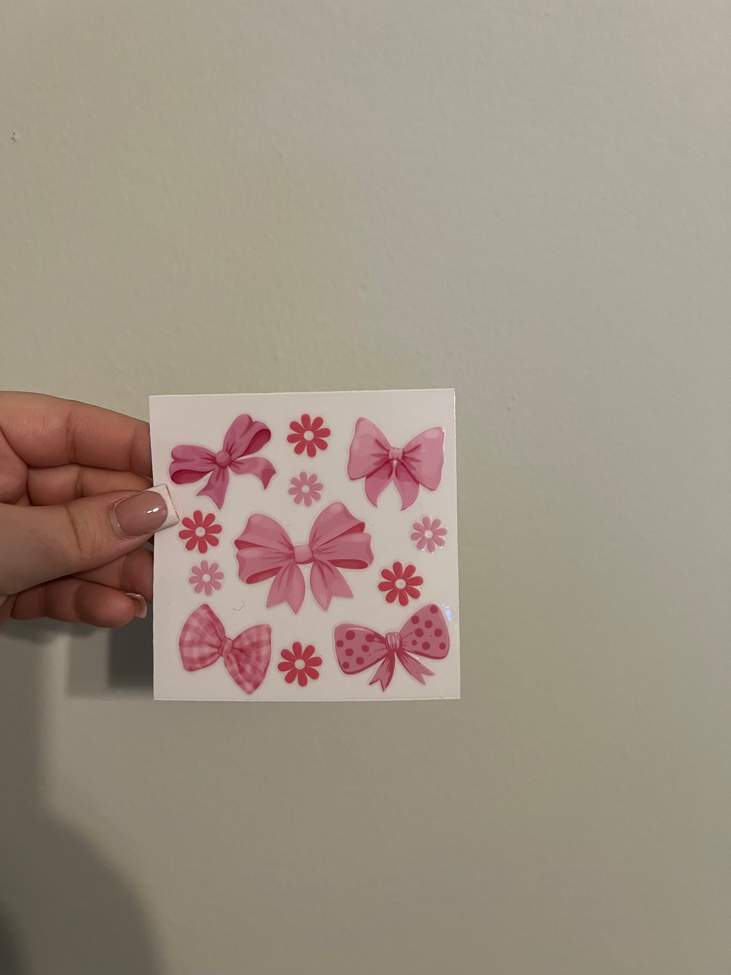 Pink Bow Decal