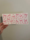 Bows & Heart Decal