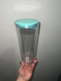 24 Oz Teal Lid Cup