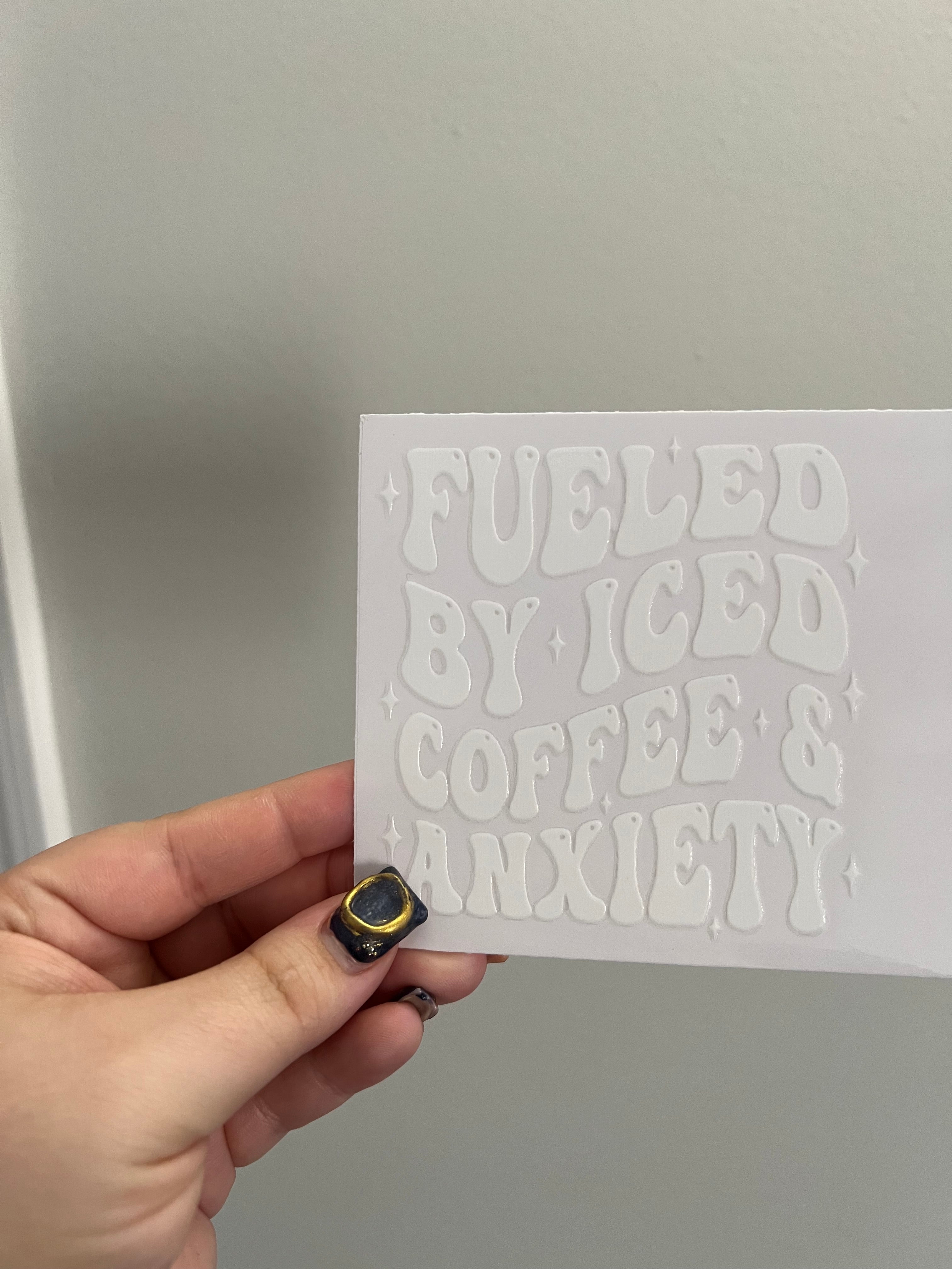 Fueled By Ice Coffee Decal