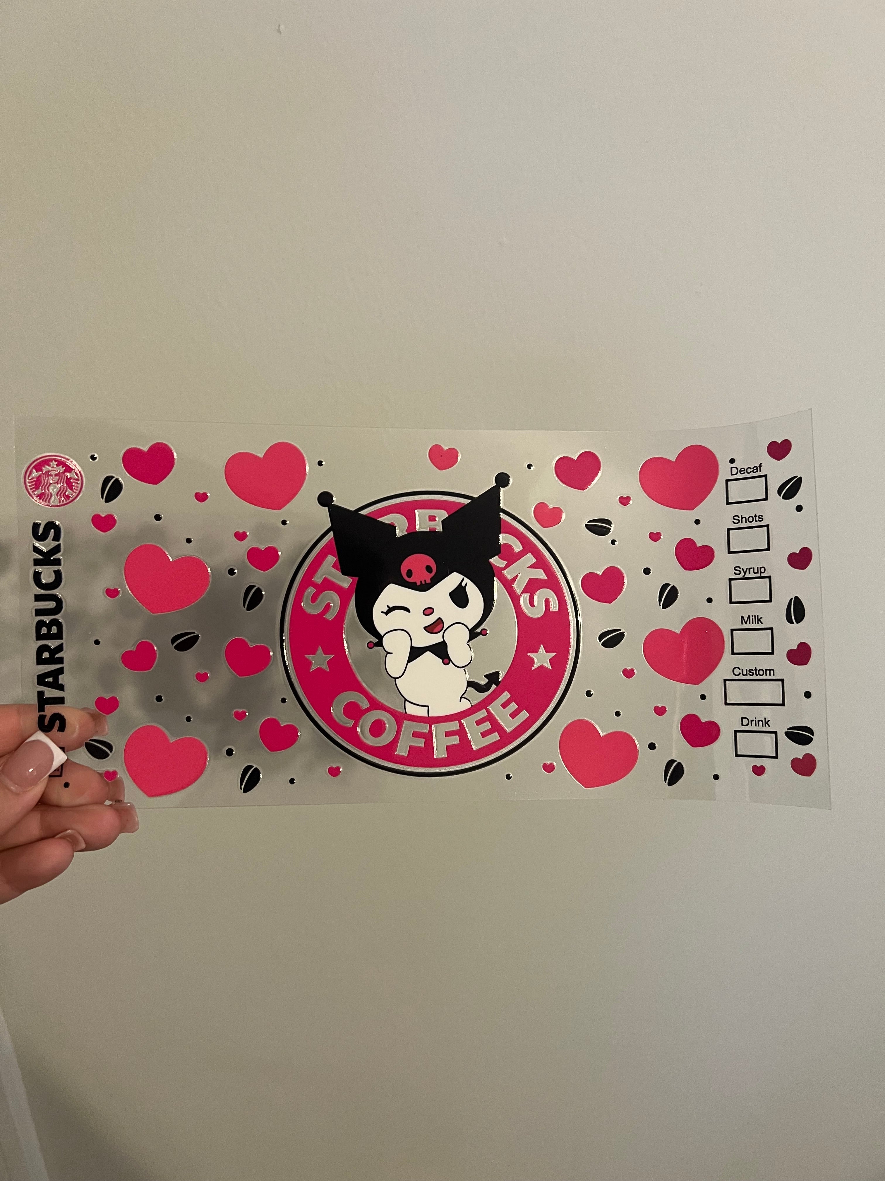 Kuromi Starbucks Decal