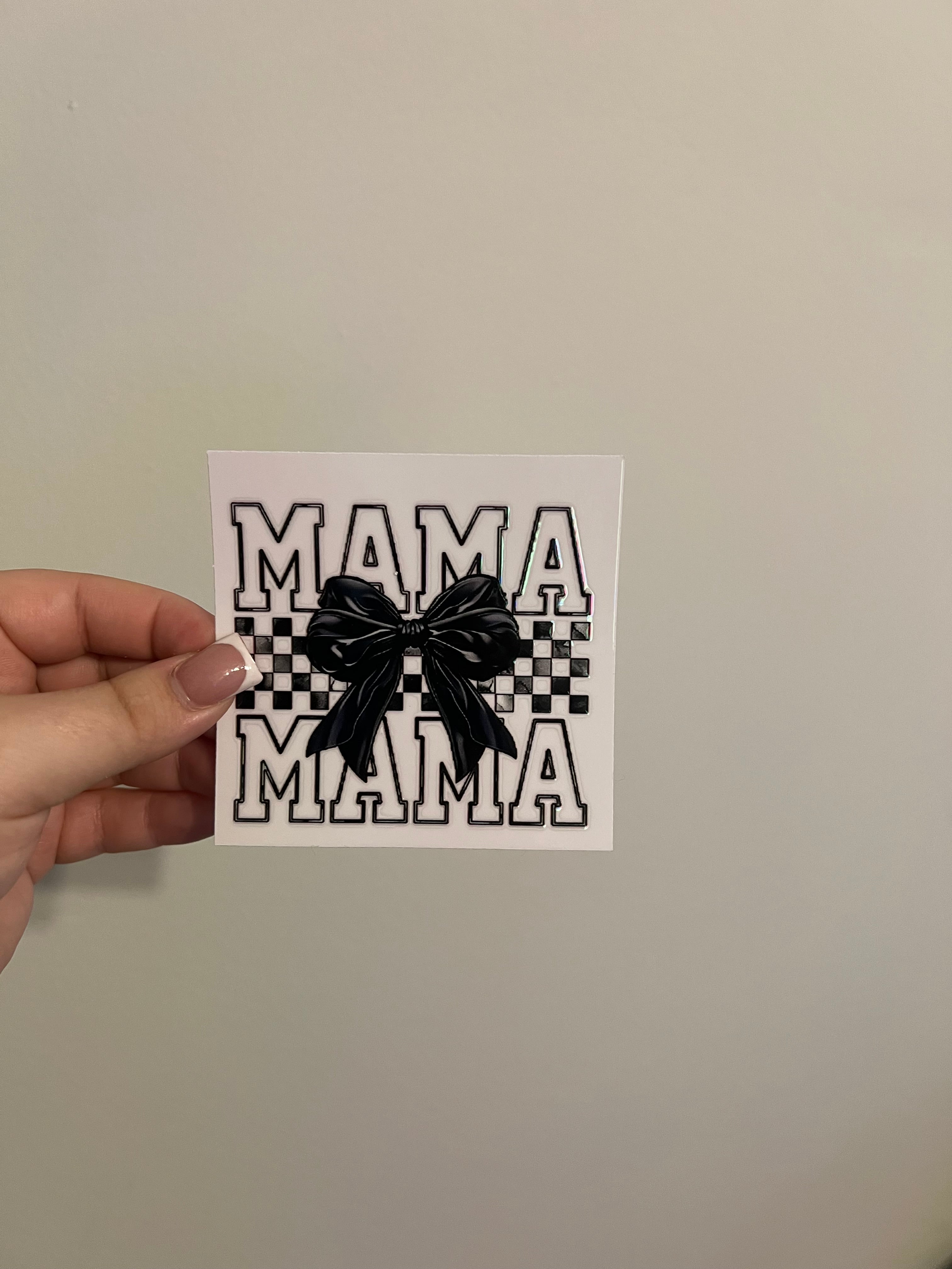 Black & White Mama Decal