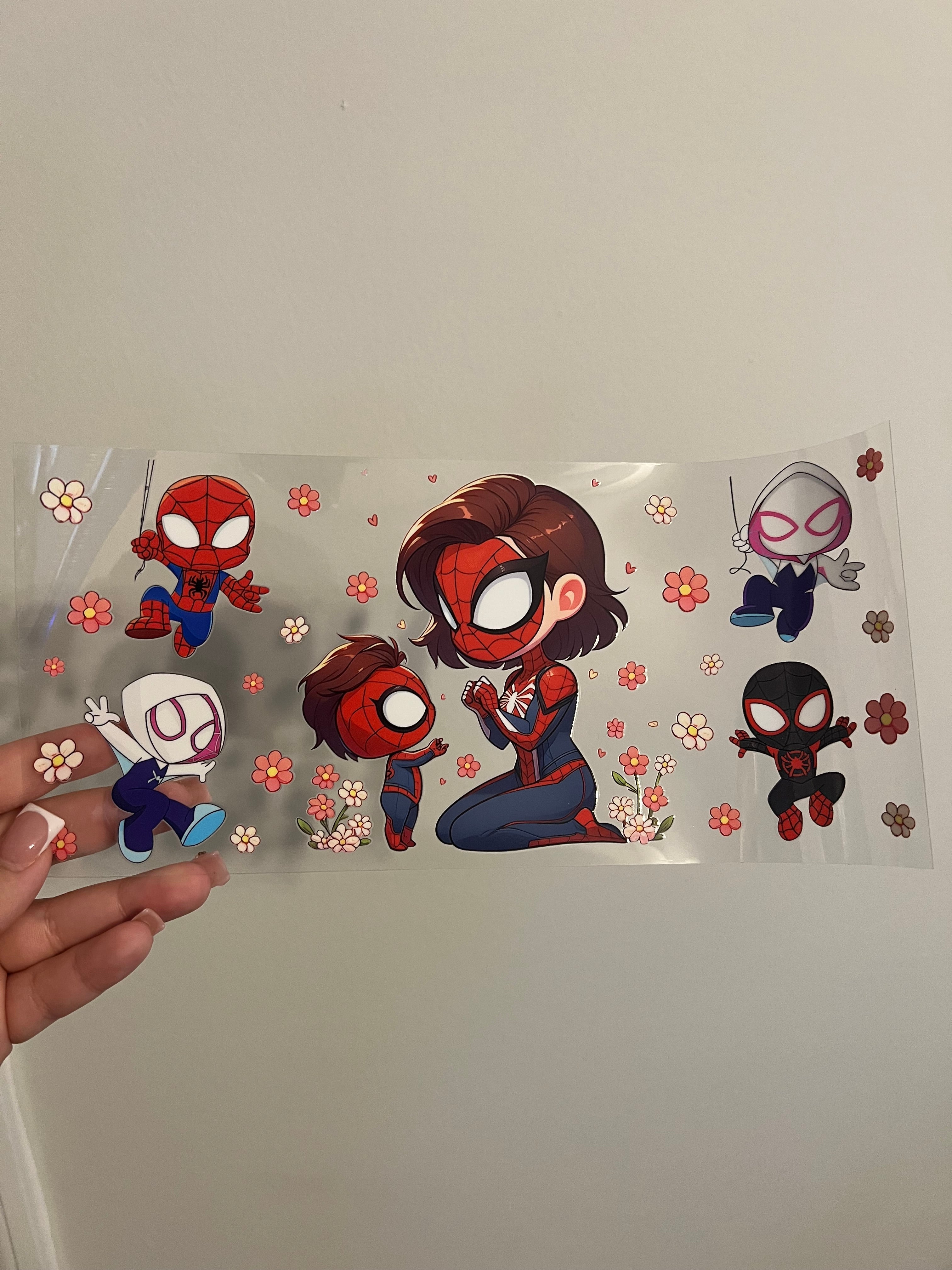 Mom with Spider-man Decal