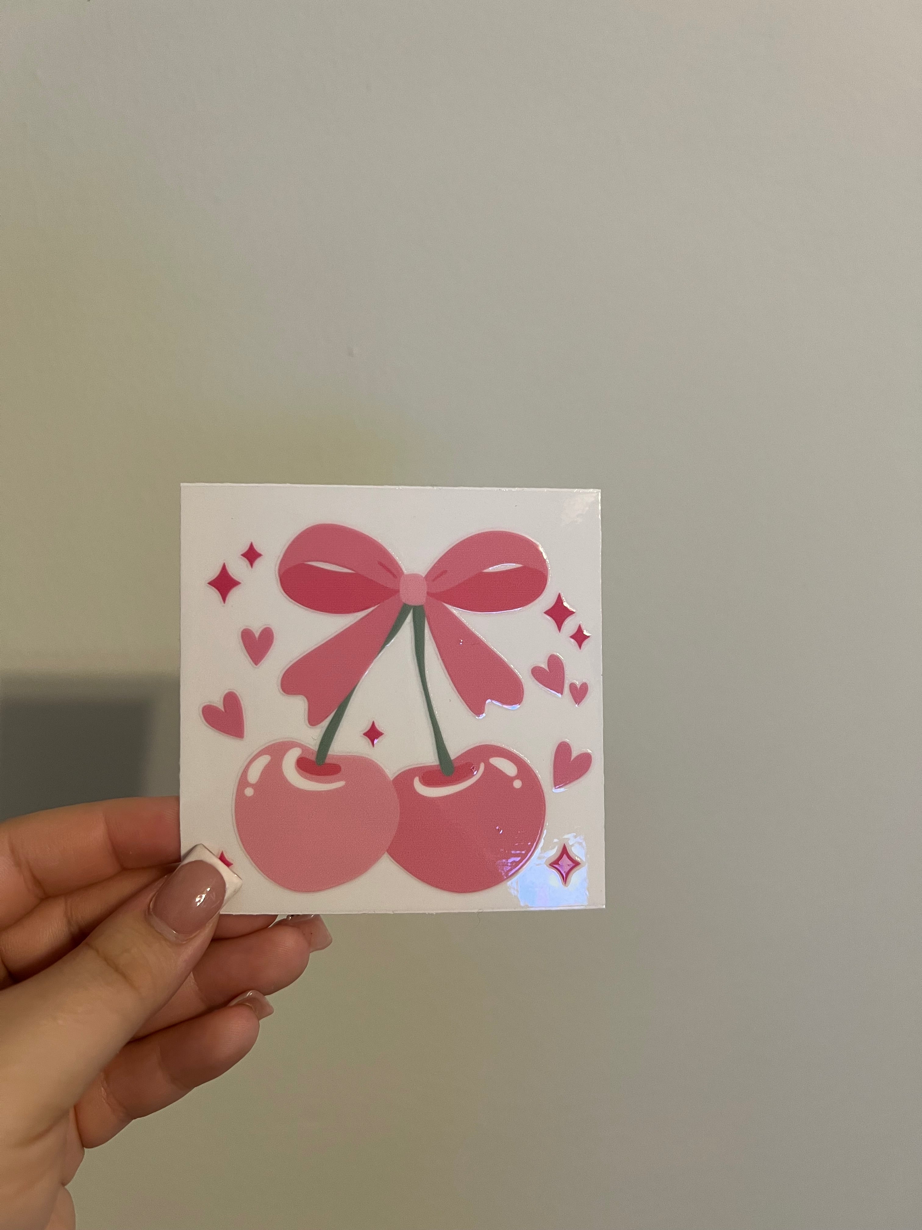 Cherry Bow Decal