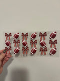Bows & Football Decal