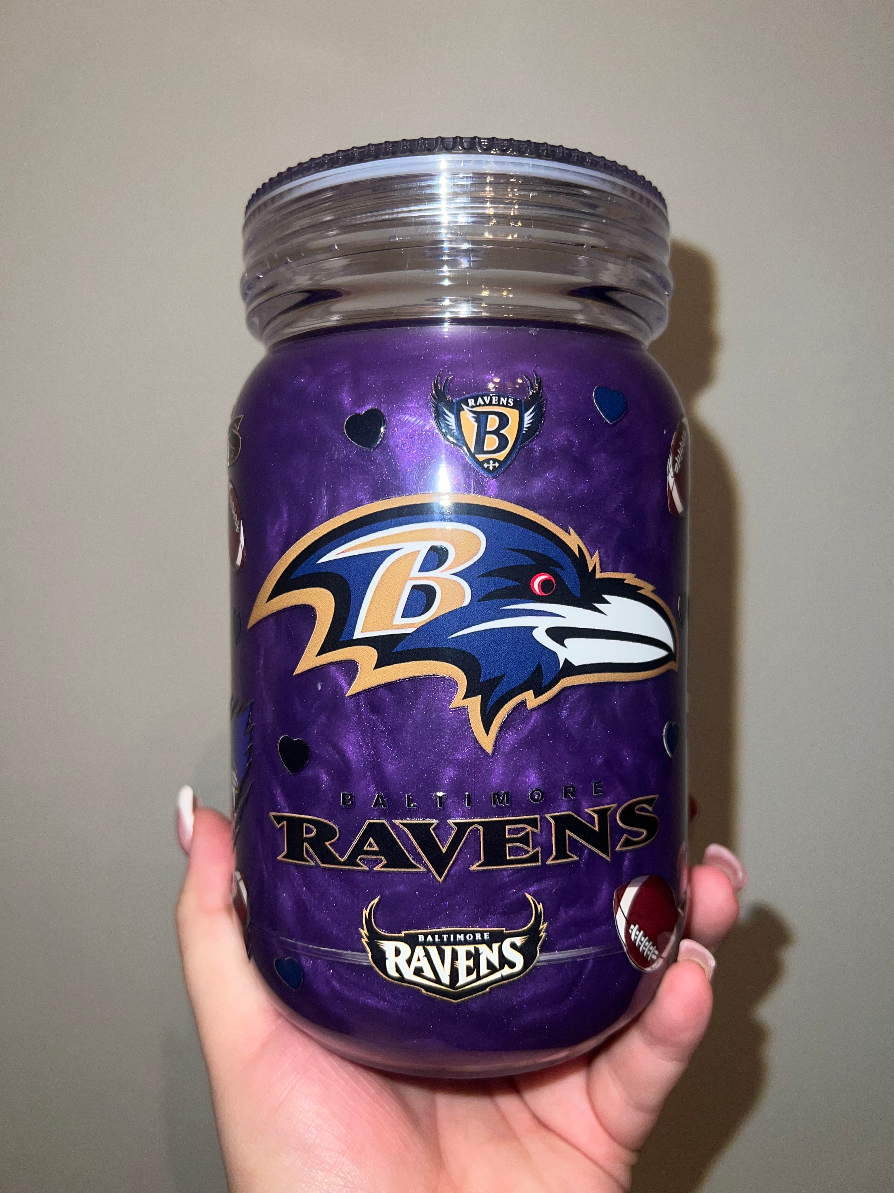 20 oz. Baltimore Ravens Mica Pre-Made Cup