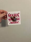 Mama with Striped Hearts Decal