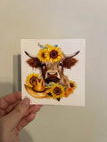 Sunflower Cow #2 Decal