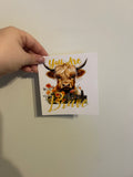 You Are Brave Cow Decal