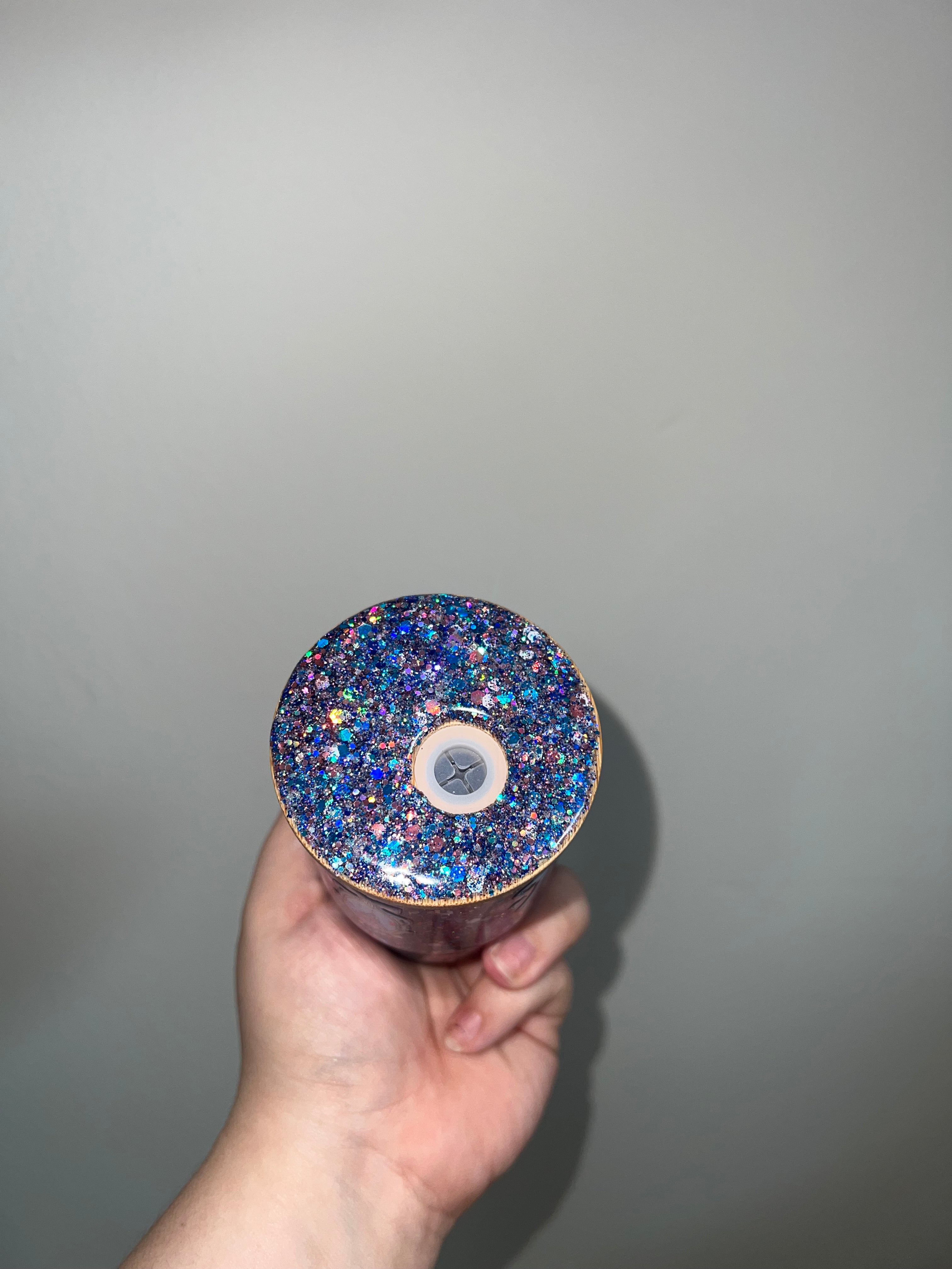4 oz Enchanted Pre Made Cup with Glitter Lid