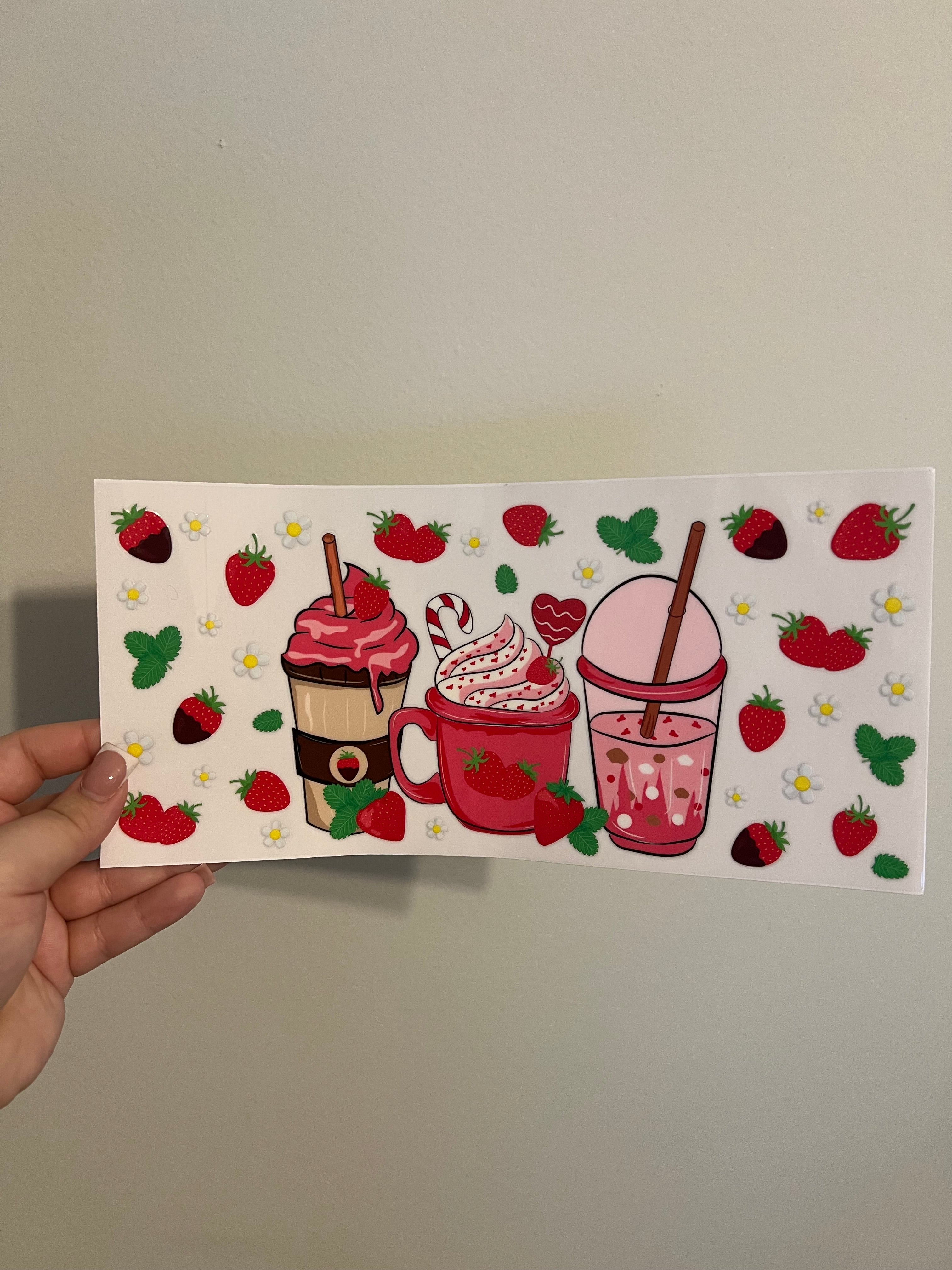 Strawberry Drink Decal