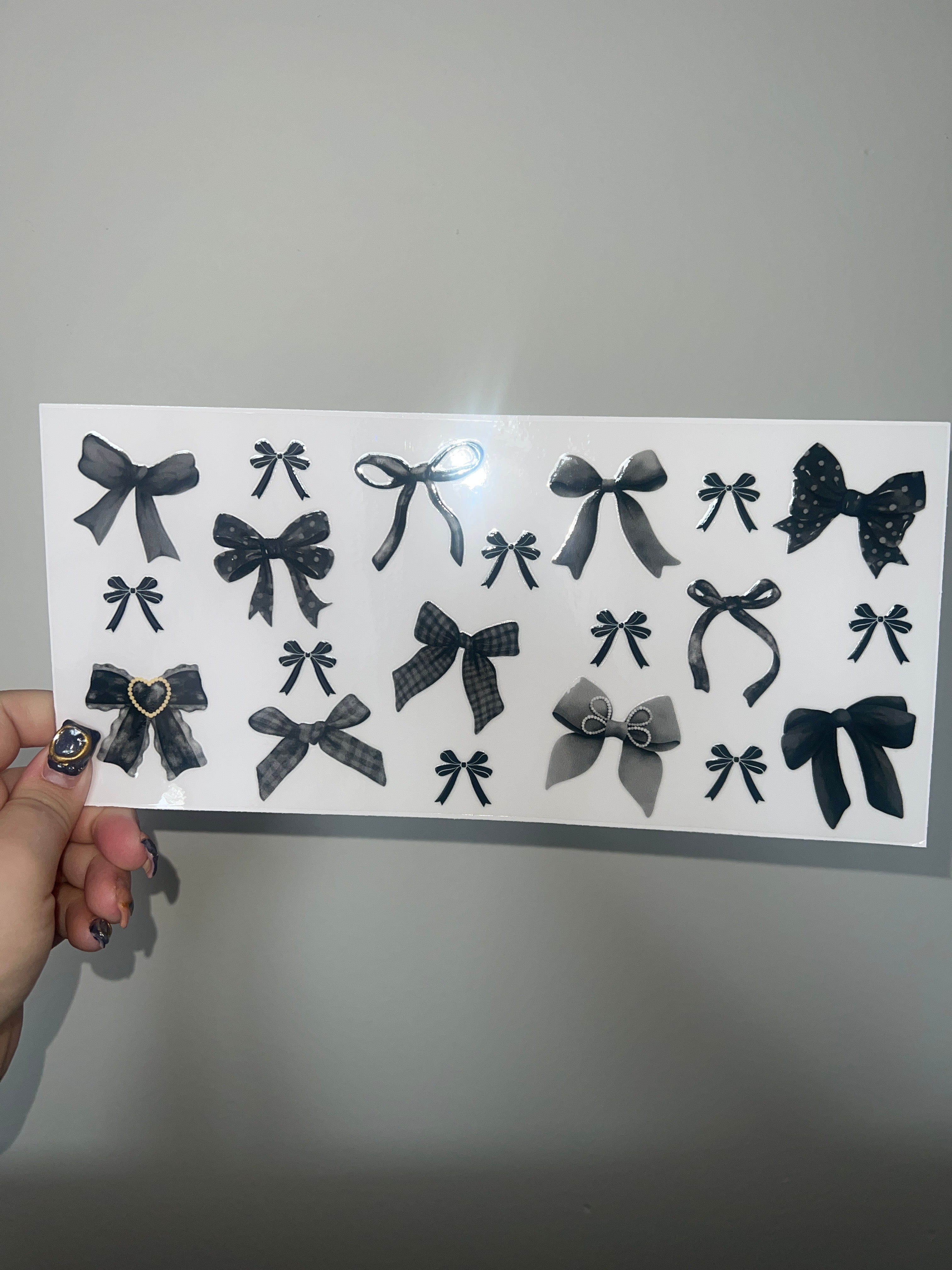 Black Bow Decal