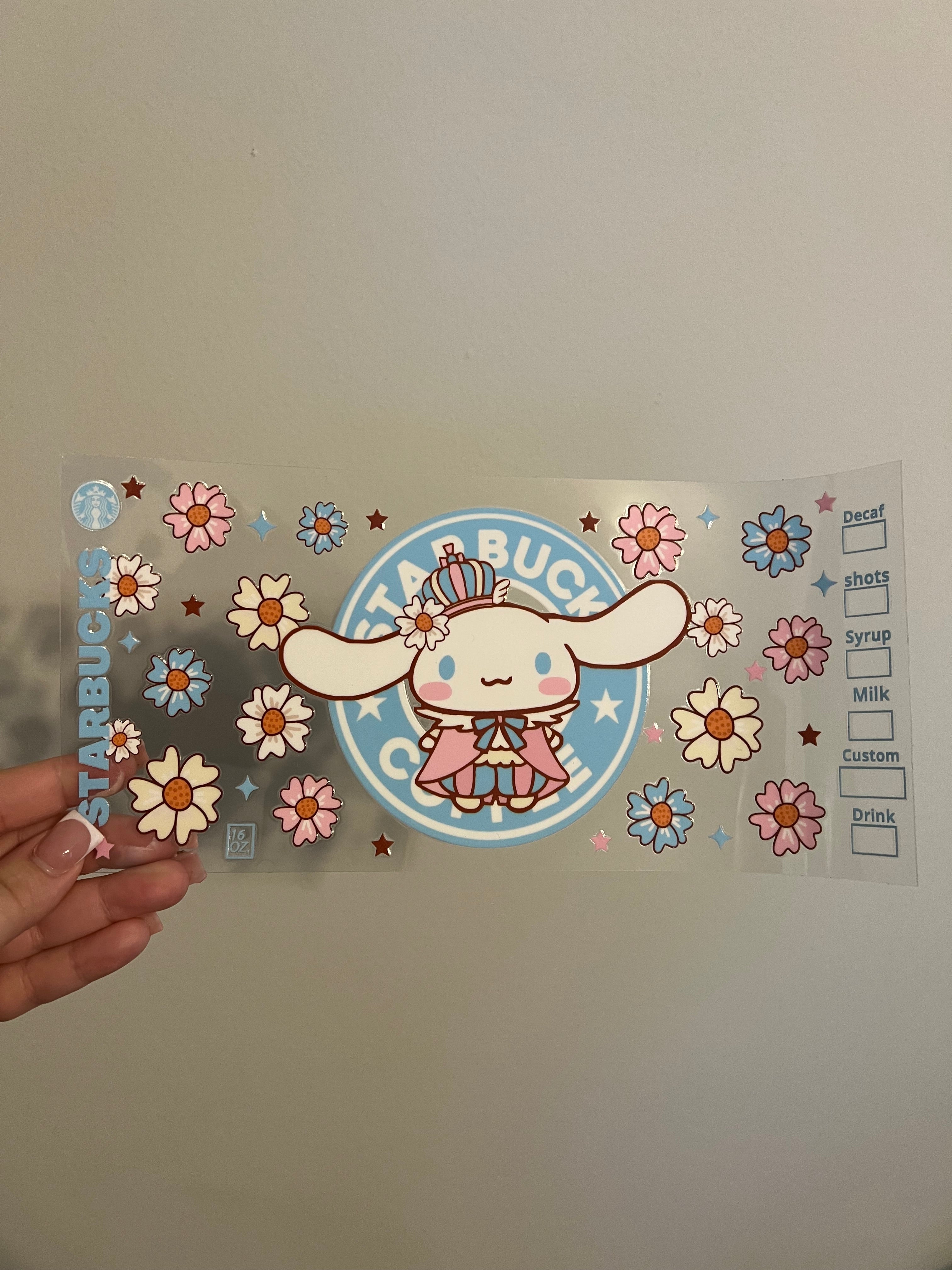 Cinnamoroll Starbucks Decal