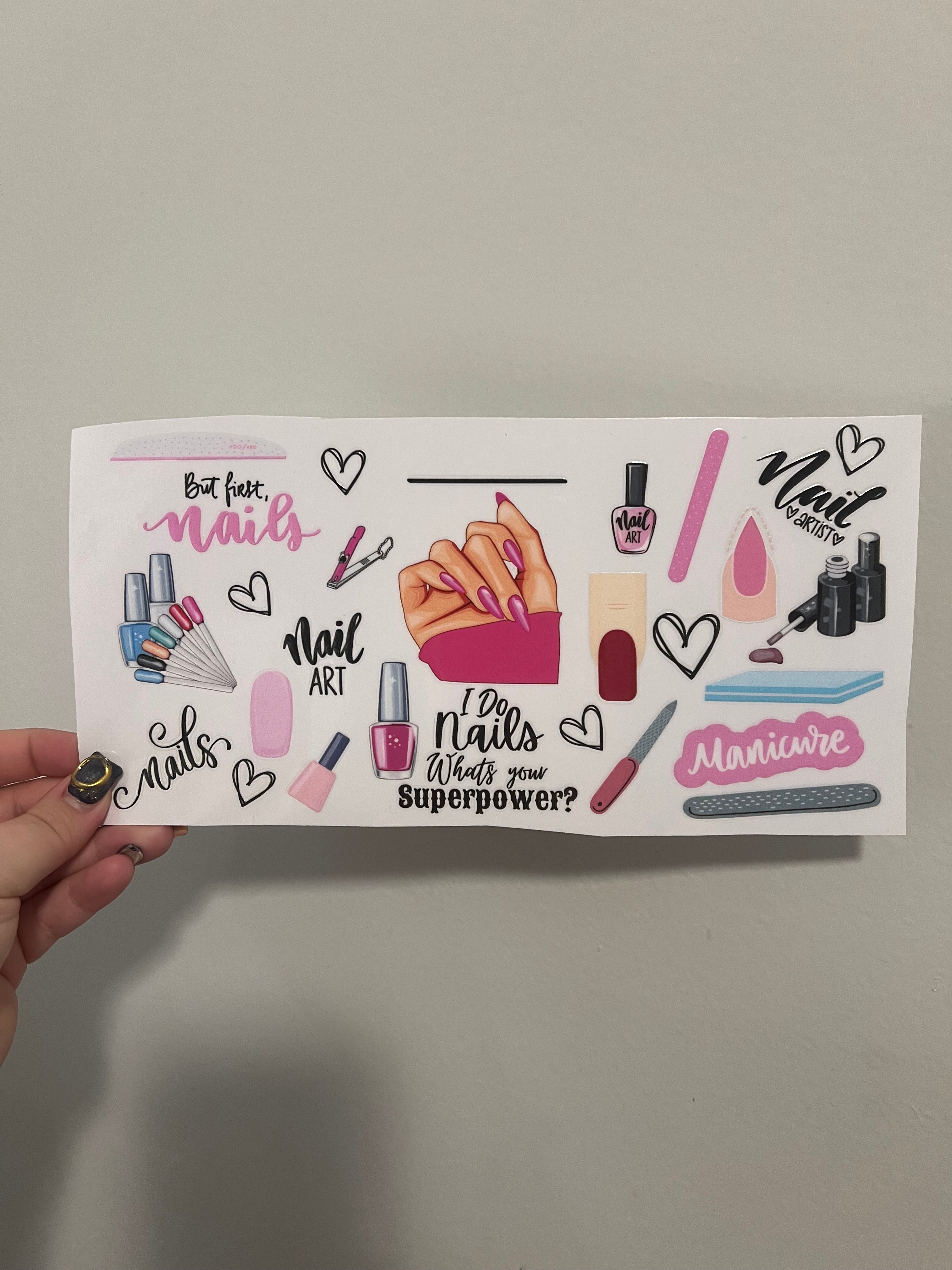 I Do Nails Decal