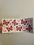 Pink & Orange Butterfly Decal