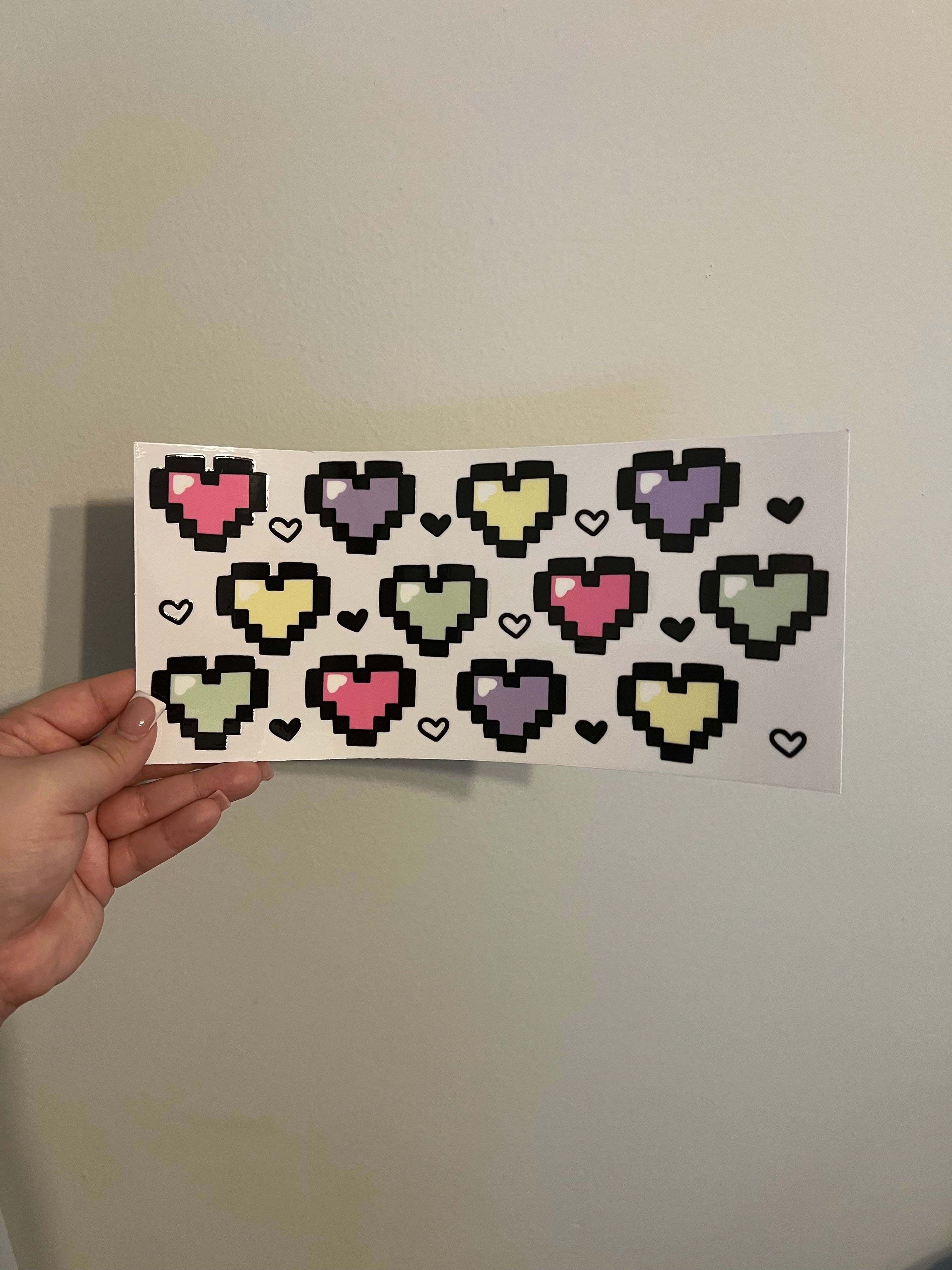 Digital Hearts Decal